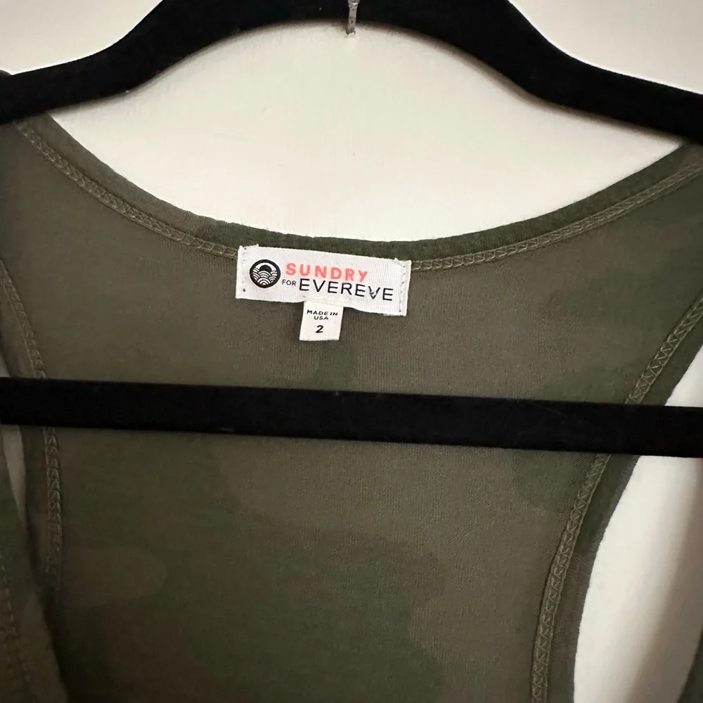 Sundry for Evereve The Malibu Sleeveless Maxi Dress in Camo Print - Picture 4 of 6